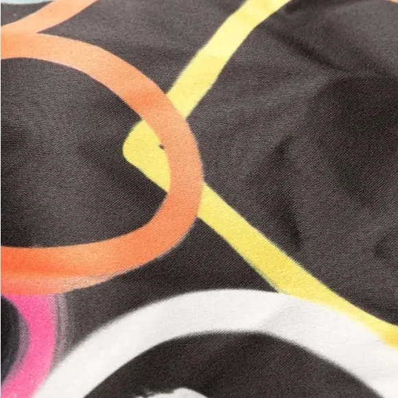 Philipp Plein Multicolor Heart-Print Faux-Fur High-Neck Coat - Picture 7 of 10